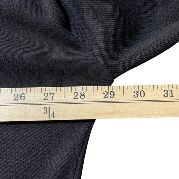 PACT Airplane Cardigan Sweater Size M/L Black Organic Cotton Long Open Front EUC - Picture 13 of 16